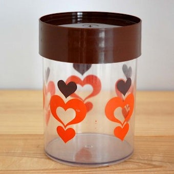 Eri Kold/エリック・コールド/プラスティックキャニスター(ブラウン、ハート)の商品写真
