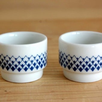 デンマークで見つけた可愛いエッグカップ2個セットの商品写真