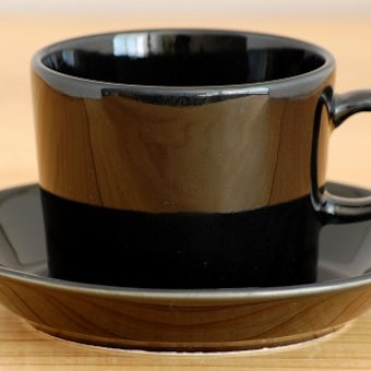 ARABIA/アラビア/TEEMA/コーヒーカップ＆ソーサー（ブラック）の商品写真