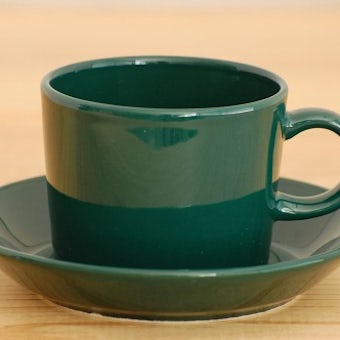 ARABIA/アラビア/TEEMA/コーヒーカップ＆ソーサー（グリーン）の商品写真