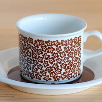ARABIA/アラビア/Faenza/ブラウン/コーヒーカップ＆ソーサーの商品写真