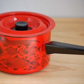 FINEL/フィネル/エステリ・トムラ/Neptun/ホーロー製の片手鍋（レッド）の商品写真