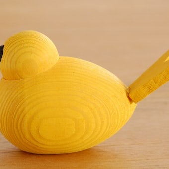 【取扱い終了】デンマーク/Sebastian design/セバスチャンデザイン/木製の水鳥のオブジェ（M）/イエローの商品写真