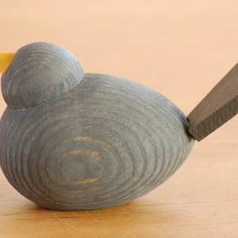 【取扱い終了】デンマーク/Sebastian design/セバスチャンデザイン/木製の水鳥のオブジェ（M）/ダークグレーの商品写真