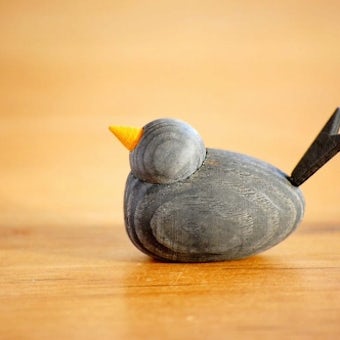 【取扱い終了】デンマーク/Sebastian design/セバスチャンデザイン/木製の水鳥のオブジェ（S）/ダークグレーの商品写真