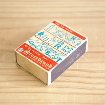 スウェーデンで見つけた古いマッチボックスの商品写真