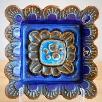 スウェーデン/JIE釜/陶器の壁掛け（ブルー）の商品写真