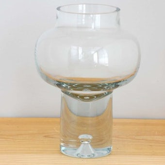 デンマーク/Holmegaad/ガラスのキャンドルスタンド（花瓶）の商品写真