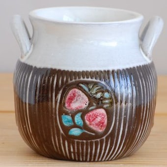 Upsala Ekeby/ウプサラエクビイ/Mari Simmulson/陶器のジャムポットの商品写真