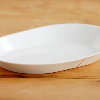 anne black/アンヌ・ブラック/tilt/オーバルプレート/ホワイトの商品写真