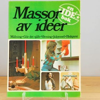 スウェーデンで見つけた古い本（DIYや手作りのアイデア帳）の商品写真