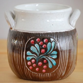 Upsala Ekeby/ウプサラエクビイ/Mari Simmulson/陶器のジャムポット（大）の商品写真
