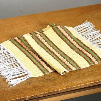 スウェーデンで見つけた織マット（イエロー）の商品写真