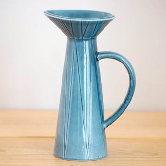 RORSTRAND/ロールストランド/ピッチャー型の陶器の花瓶（ブルー）の商品写真