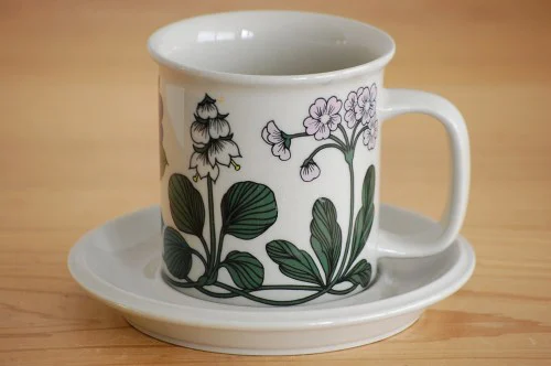 ARABIA/アラビア/FLORA/フローラ/モーニングカップ＆ソーサー（僅かに  