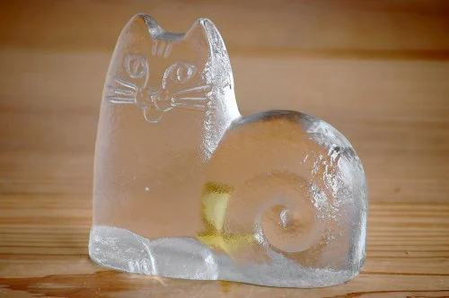 イタリア ITARY ピンク ガラス 猫の置物 約27cm（2025年最新】Yahoo  