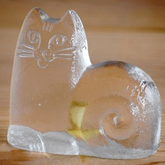 Lisa Lason/リサ・ラーソン/ガラス製のオブジェ（猫）の商品写真