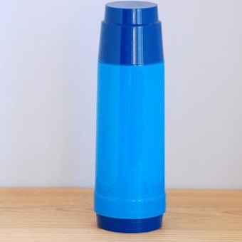 スウェーデンで見つけたヴィンテージ魔法瓶（ブルー）の商品写真
