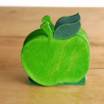 【取扱い終了】デンマーク/セバスチャンデザイン/木製ナプキンホルダー（グリーンアップル）の商品写真