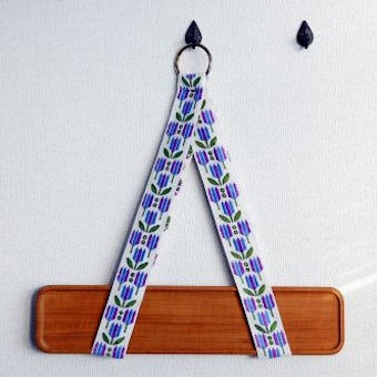 スウェーデンで見つけたトレーホルダー(お花・パープル×ブルー)の商品写真