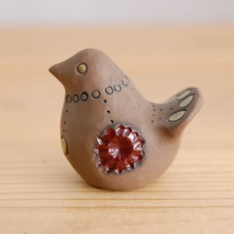 スウェーデンで見つけた陶器の小鳥オブジェの商品写真