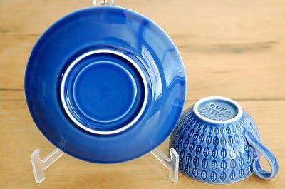 スウェーデンで見つけた葉っぱ模様のカップ&ソーサー(ブルー スウェーデンで見つけた葉っぱ模様のカップ&ソーサー(ブルー