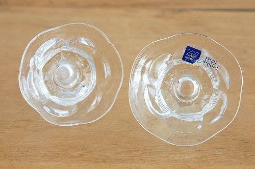 ARABIA/アラビア/ガラス製キャンドルスタンド2個セット - 北欧