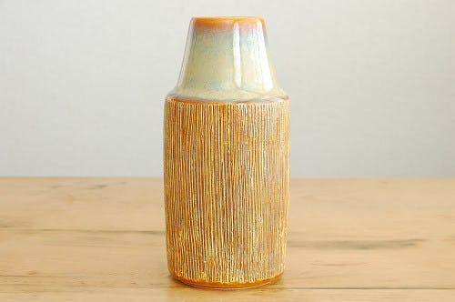 デンマーク/SOHOLM/スーホルム/陶器の花瓶（ブラウン） - 北欧、暮らし