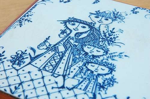 ビョルンウィンブラッド　ヴィンテージ タイルアート壁飾り ビョルンウィンブラッドヴィンテージ タイルアート壁飾り