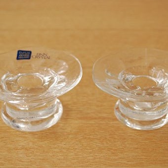 ARABIA/アラビア/ガラス製キャンドルスタンド２個セットの商品写真