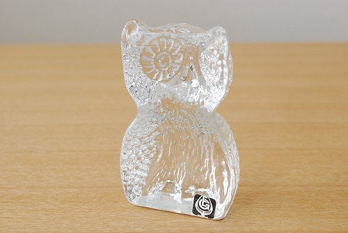スウェーデンで見つけたフクロウのガラスオブジェ 北欧 暮らしの道具店 スウェーデンで見つけたフクロウのガラスオブジェ 北欧 暮らしの道具店
