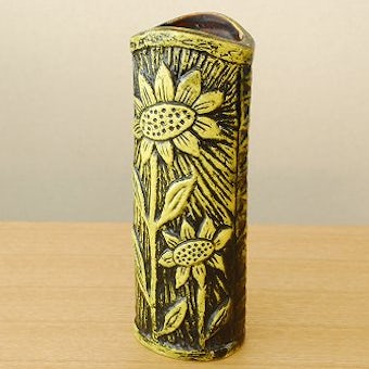 RORSTRAND/ロールストランド/Gunnar Nylund/陶器の花瓶（ひまわり柄、イエロー）の商品写真