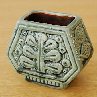 RORSTRAND/ロールストランド/Gunnar Nylund/小さな陶器の花瓶（グリーン）の商品写真