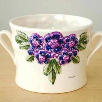 Rosa Ljungデザイン/陶器の植木鉢カバー（１）の商品写真