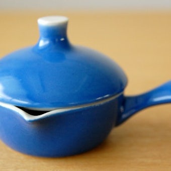 GUSTAVSBERG/グスタフスベリ/GEFYR/陶器の蓋付きソースポット（ブルー）の商品写真