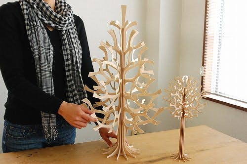 フィンランド/lovi/ロヴィ/白樺のツリー（丸/ナチュラル30cm) - 北欧