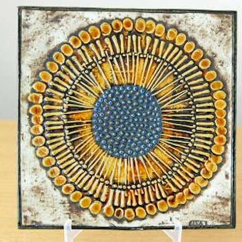 GUSTAVSBERG/グスタフスベリ/Lisa Larson/陶板の壁掛け（花）の商品写真