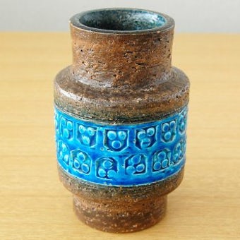 デンマークで見つけた陶器の花瓶 ターコイズブルー 北欧 暮らしの道具店 デンマークで見つけた陶器の花瓶 ターコイズブルー 北欧 暮らしの道具店