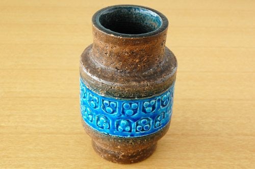 デンマークで見つけた陶器の花瓶 ターコイズブルー 北欧 暮らしの道具店