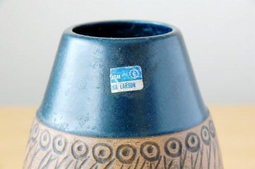 GUSTAVSBERG/グスタフスベリ/リサ・ラーソン/陶器の花瓶 - 北欧 