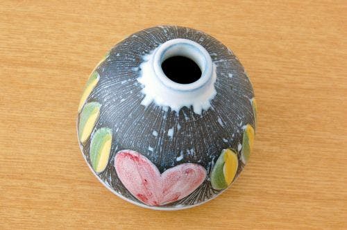 スウェーデン製/LAHOLM/陶器の小さな一輪挿し(花瓶) - 北欧 スウェーデン製/LAHOLM/陶器の小さな一輪挿し(花瓶) - 北欧