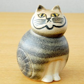 Lisa Larson/リサ・ラーソンデザイン/猫のオブジェ（グレー）の商品写真
