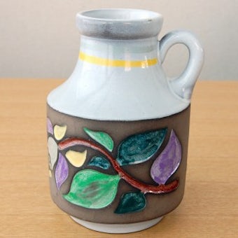 Upsala Ekeby/ウプサラエクビィ/Mari Simmulsonデザイン/持ち手付きの陶器の花瓶の商品写真