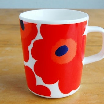 【取扱い終了】marimekko/マリメッコ/Unikko Mug/マグカップ250ml(ホワイト×レッド)の商品写真