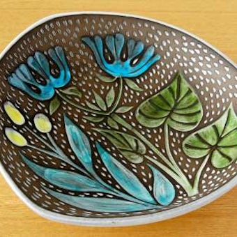 Upsala Ekeby/ウプサラエクビィ/Mari Simmulsonデザイン/陶器の深皿の商品写真