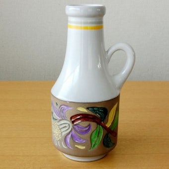 Upsala Ekeby/ウプサラエクビィ/Mari Simmulsonデザイン/お花模様の陶器の花瓶の商品写真