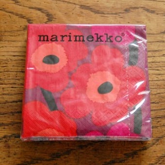 marimekko/マリメッコ/ペーパーナプキン/UNIKKO（パープル＆レッド）の商品写真