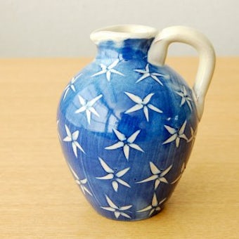 Upsala Ekeby/ウプサラエクビィ/陶器の一輪挿し（ブルー）の商品写真