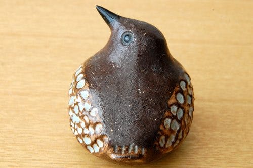 スウェーデン/Bengt Wallデザイン/陶器の小鳥オブジェ(大 スウェーデン/Bengt Wallデザイン/陶器の小鳥オブジェ(大