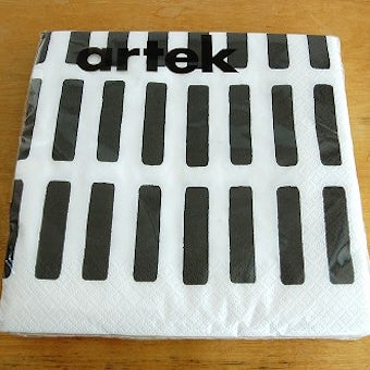 【取扱い終了】artek/SIENA/ペーパーナプキン40*40cm/ホワイト×ブラックの商品写真